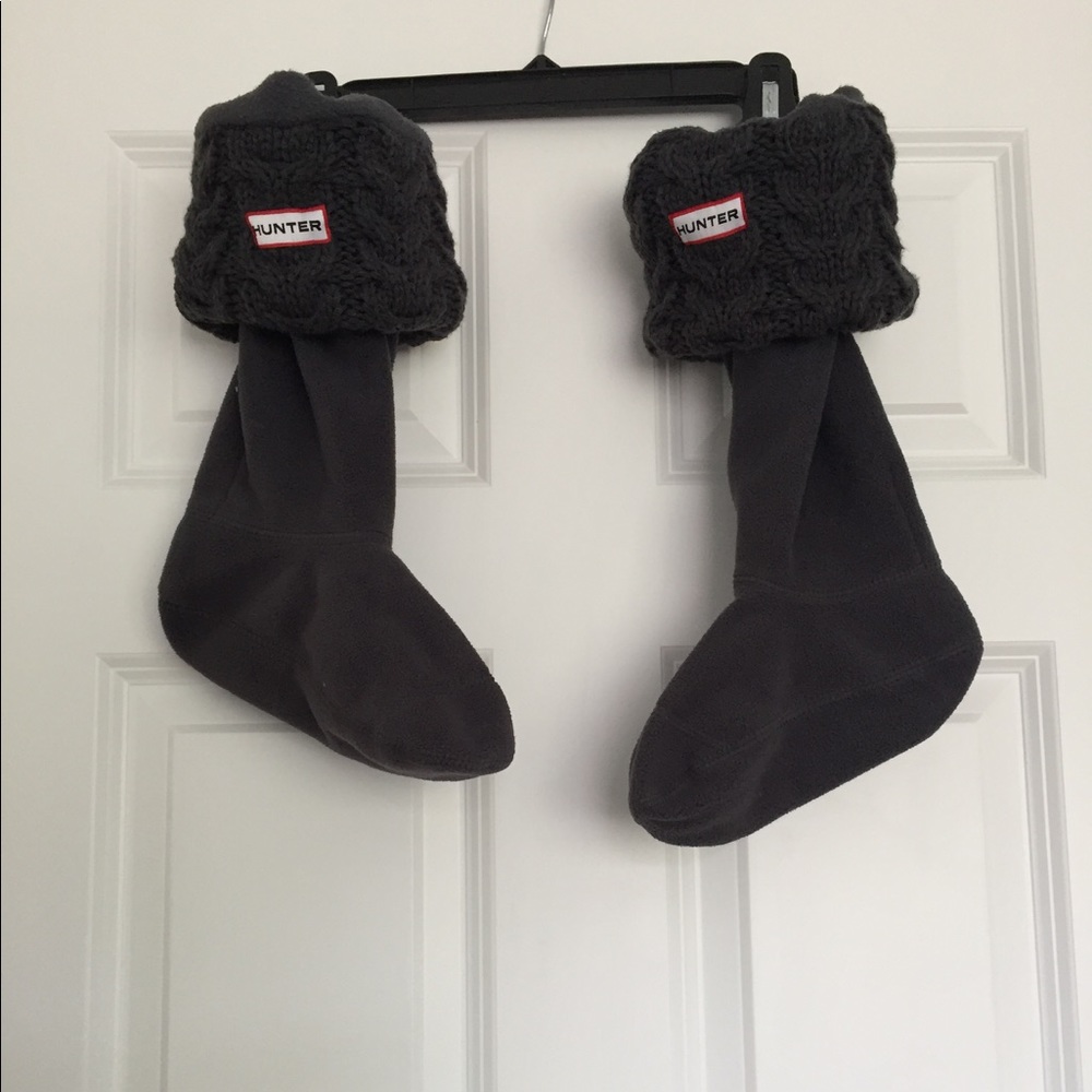 Hunter Boot Grey Cable Knit Liner